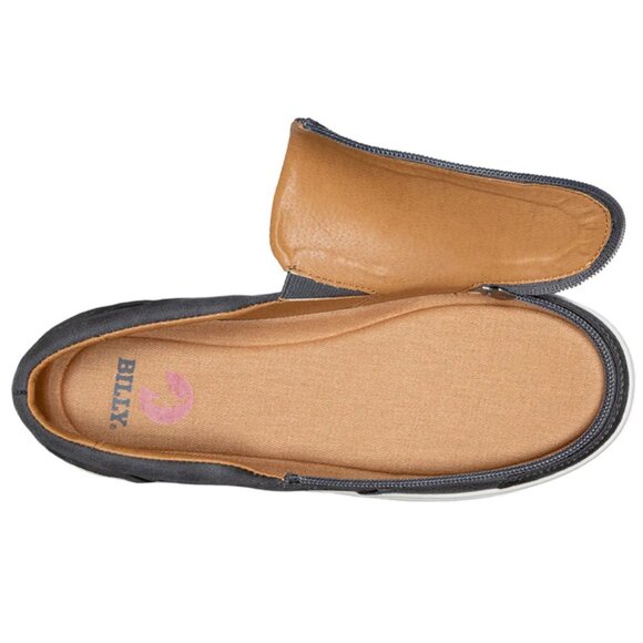 USED Billy Footwear Women Perf Low Top Zip Up Mocs Gray Adaptive Size 6M BY374 - Picture 2 of 5